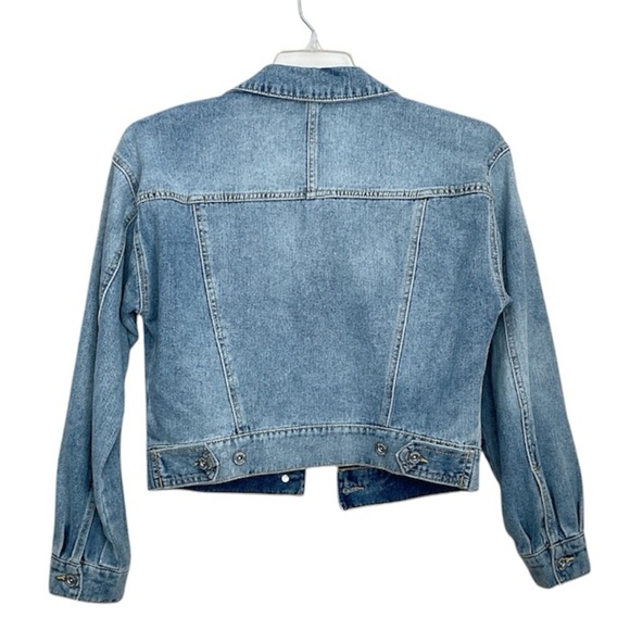 Jessica Simpson rhinestone detail jean jacket. Size S - Picture 3 of 7